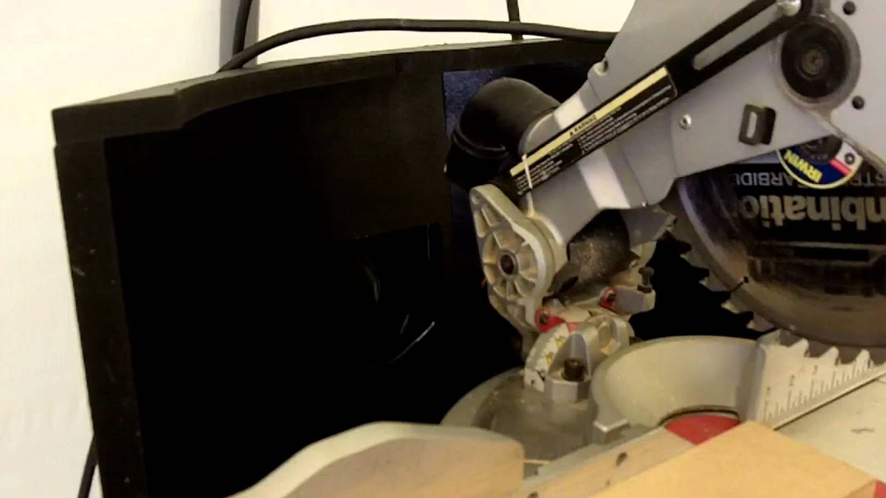 Compound Mitering Chop Saw Dust Collection YouTube