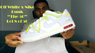 Nike Off-White Dunk "The 50" Lot 8 of 50 | Review and On-Foot Look - YouTube