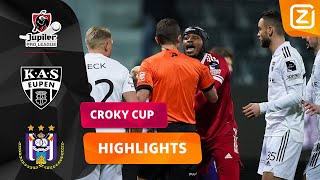 IS DIT ECHT EEN PENALTY? 🤔⚽️ | Eupen vs Anderlecht | Croky Cup 2021/22 | Samenvatting