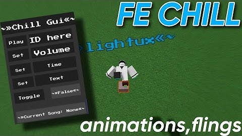 FE Chill Script - Roblox Script Showcase | Relaxing animations, Flings, Works on any games (FE)