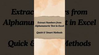 Extract Numbers from Text in Excel – Step-by-Step with LEN, MID, ISNUMBER & TEXTJOIN