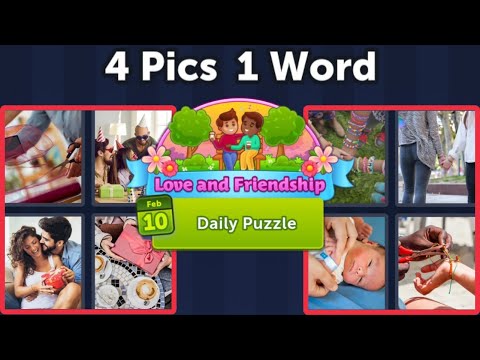 4 Pics 1 Word Daily Puzzle February 10, 2023 Love and Friendship