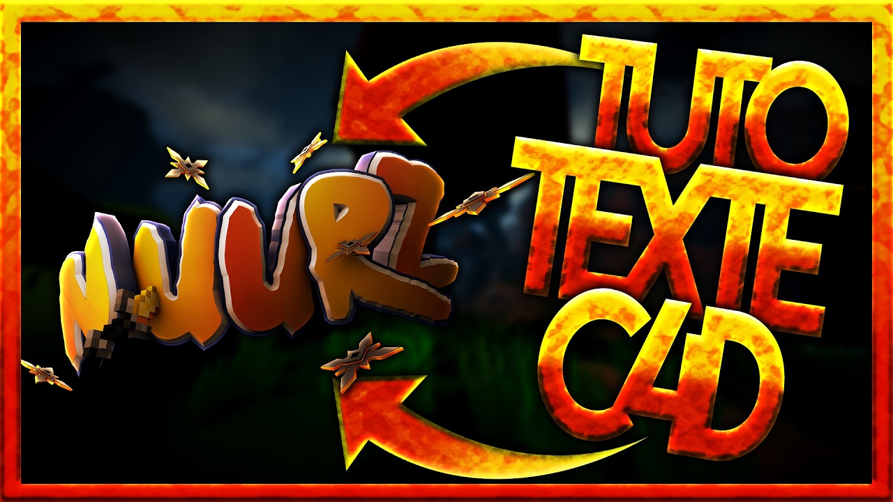 [TUTO / FR] Faire un beau texte 3D (C4D) - Par Wertuo - YouTube