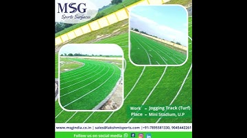 Experience the Perfect Jogging Track (Turf) at Mini Stadium, UP | MSG Sports Floorings