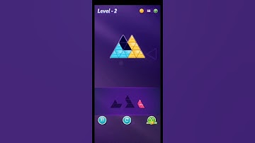block triangle puzzle game level 2 #shorts #relaxing