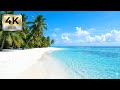 1 HOUR Maldives 4K HDR 🌴 Tropical Paradise Beach & Gentle Ocean Waves | Pristine Escape 2026