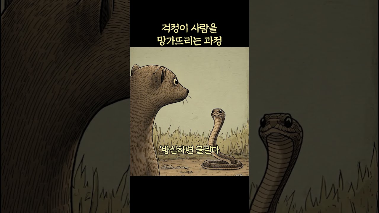 걱정이 사람을 망가뜨리는 과정 #shorts #인생 #행복 #자존감 #글귀 #책 #인간관계 #마인드셋 #명언 #조언