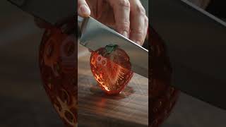 Strawberry cutting. Satisfying video