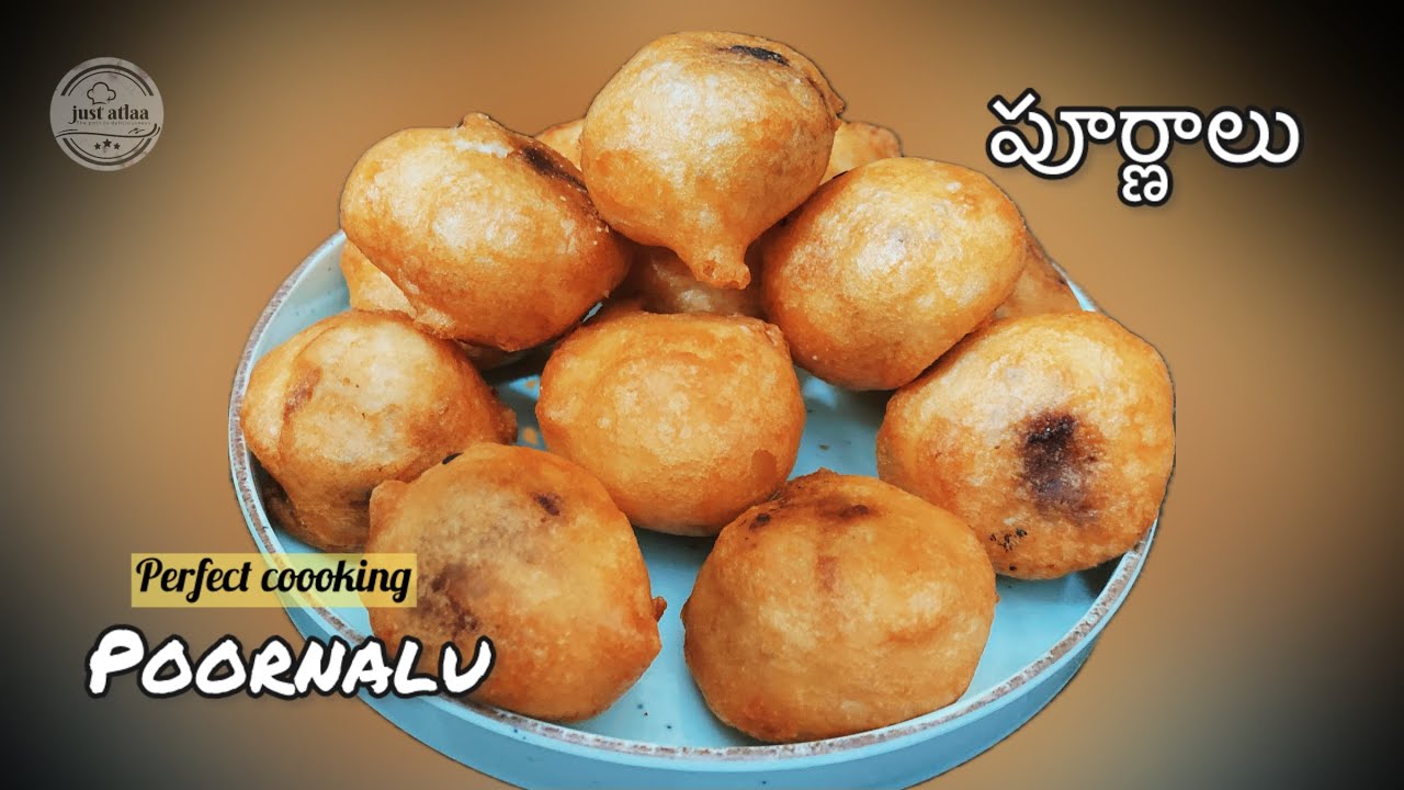 Purnala Perfect cooking of Purnalu (పూర్ణాలు) #justatlaa #indianfood #youtube # ...