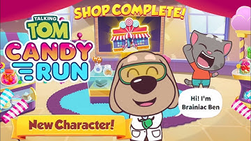 Talking Tom Candy Run * New Character Brainiac Ben * Gaming Kids * Gameplay (iOS, Android)