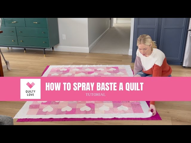 Tutorial: How to Spray Baste a Quilt – Christa Quilts