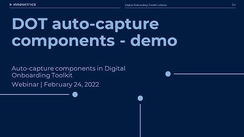 Mobile auto-capture components for seamless user experience