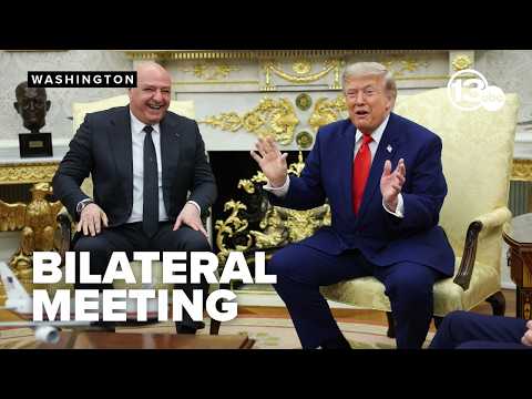 Video FULL: President of Lebanon meets with Trump to seek help on Israel withdrawal
