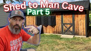 Shed to Mancave Part 5 | Solar Panels Are Finally Here!