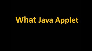 Java Applet | Applet in Java  for Beginners |Java Applet Tutorial |Introduction to Applet in  Hindi