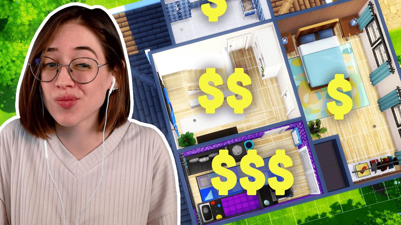 Every Room is a Different Budget Sims 4 Build Challenge 🤑