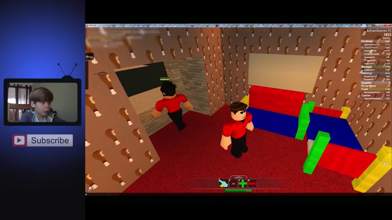 Work At A Pizza Place Roblox Youtube - fgtv roblox . com ethan gamer tv