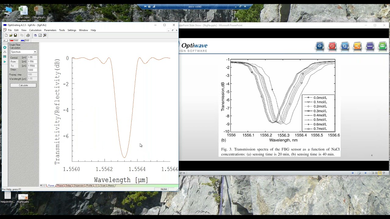 fiber brag grating analysis using optisystem software