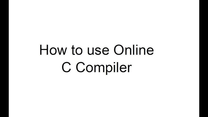 Online C Compiler, Online Compiler, Online C Compiler for mobile