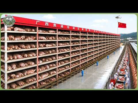 Inside China’s 26 Story Pig Skyscrapers Raising Millions of Pigs – Billion Dollar Pork Farming