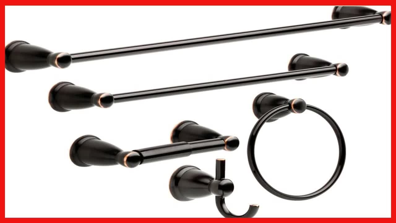 Great product Franklin Brass KIN5PCORB Kinla Bathroom Accessory Kit, 5 Pieces, Oil Rubbed