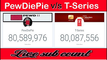 PEWDIEPIE VS T-SERIES LIVE SUB COUNT : CELEBRATING 100 MILLION