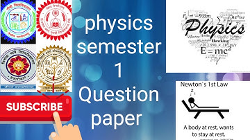 Physics Ge semester 1 Ranchi University question paper #ranchiuniversity  #physics