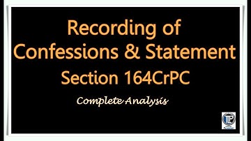 Recording of Confessions and Statements #tlpacademy