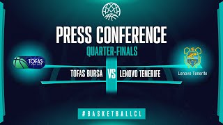 Tofas Bursa v Lenovo Tenerife - Press Conference | Basketball Champions League 2021