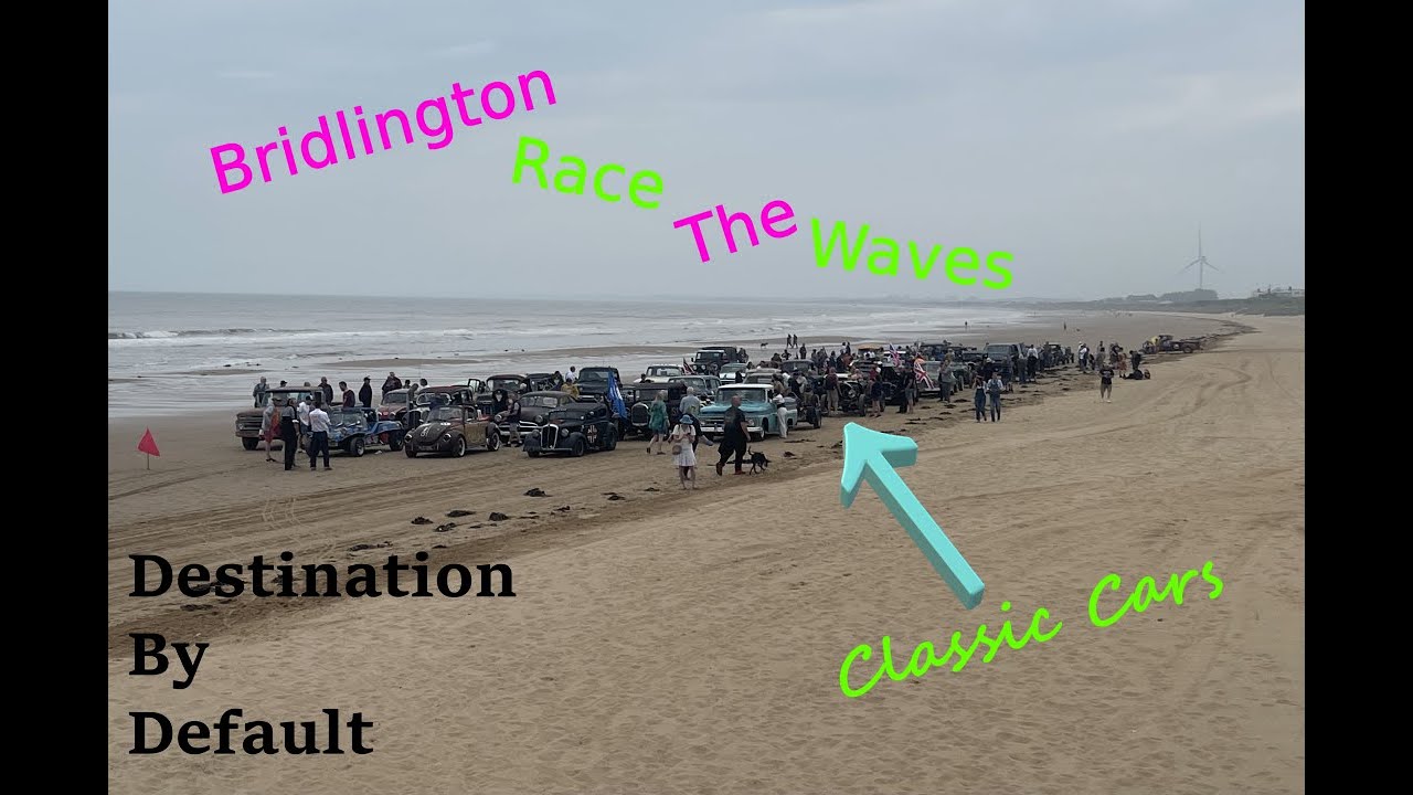 Bridlington Race the waves 2025 classic cars and bikes drag racing
