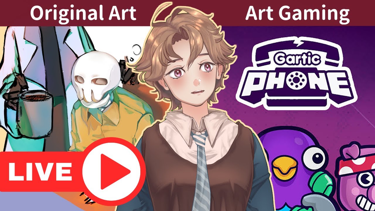 🔴LIVE | Cozy Stream☕Original Art (Dr. Glass & Grim Reader) 🎨Back At Gartic Phone!!!