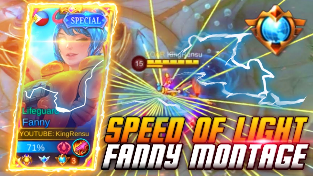 FINGER SPEED HIGHLIGHTS!!⚡ | FANNY MONTAGE BY KINGRENSU!! ⚡| SPEED OF LIGHT✨ | MLBB