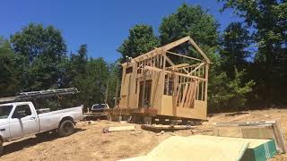 Part 2 time lapse framing a Tiny house!