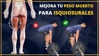 MEJOR PESO MUERTO para ISQUIOTIBIALES (FEMORALES) | Anatomía y Técnica by Salud Íntegra 637 views 7 months ago 4 minutes, 10 seconds