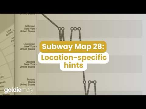 Subway Map 28 Location Specific Hints 