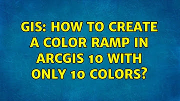 GIS: How to create a color ramp in ArcGIS 10 with only 10 colors?