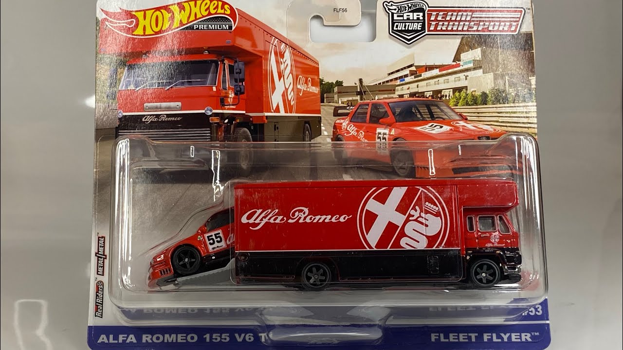 Miniature Hot Wheels Camion Team Transport Camion Fleet Flyer