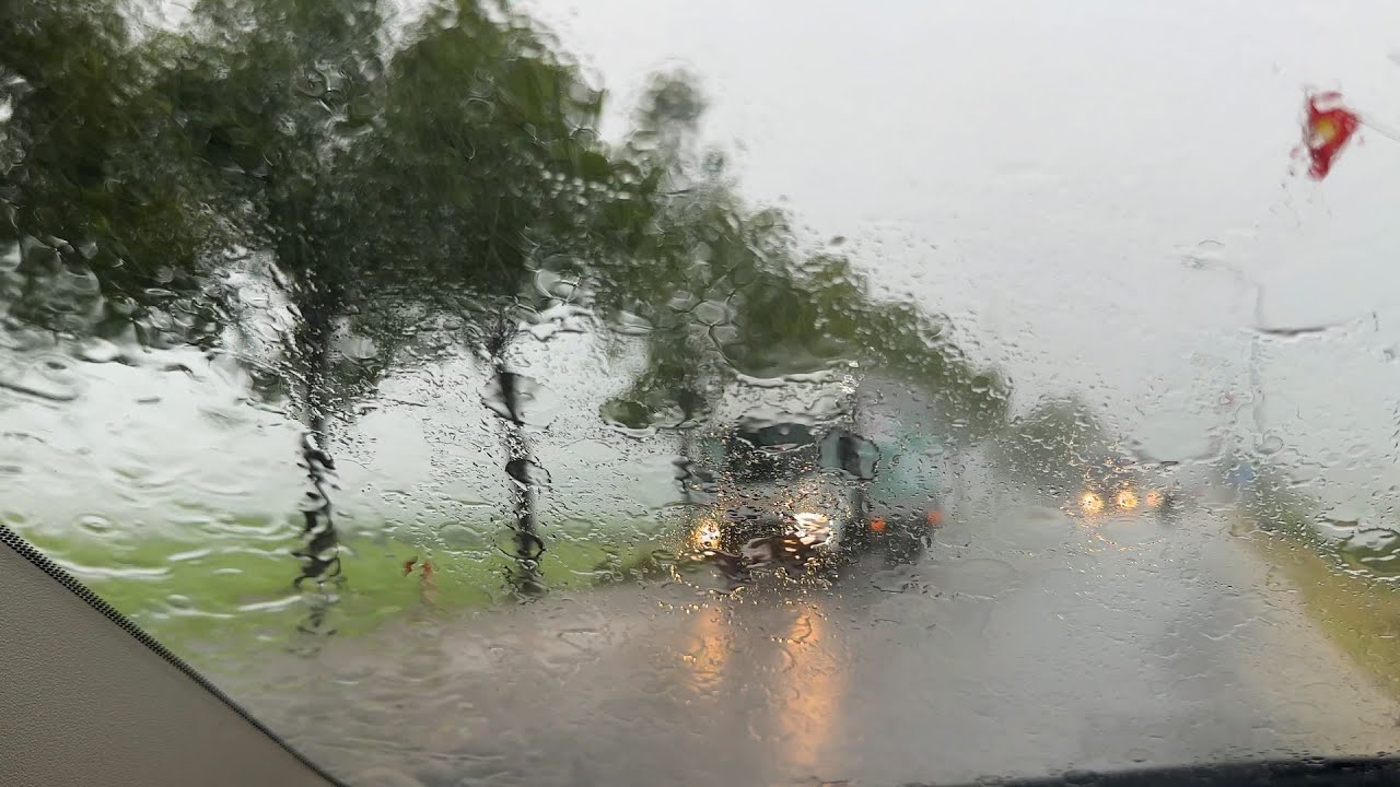 Relaxing rain sounds for sleeping - Heavy rain sound on car roof can ...