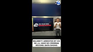 Majority arrested by ICE in LA have no criminal history, data shows