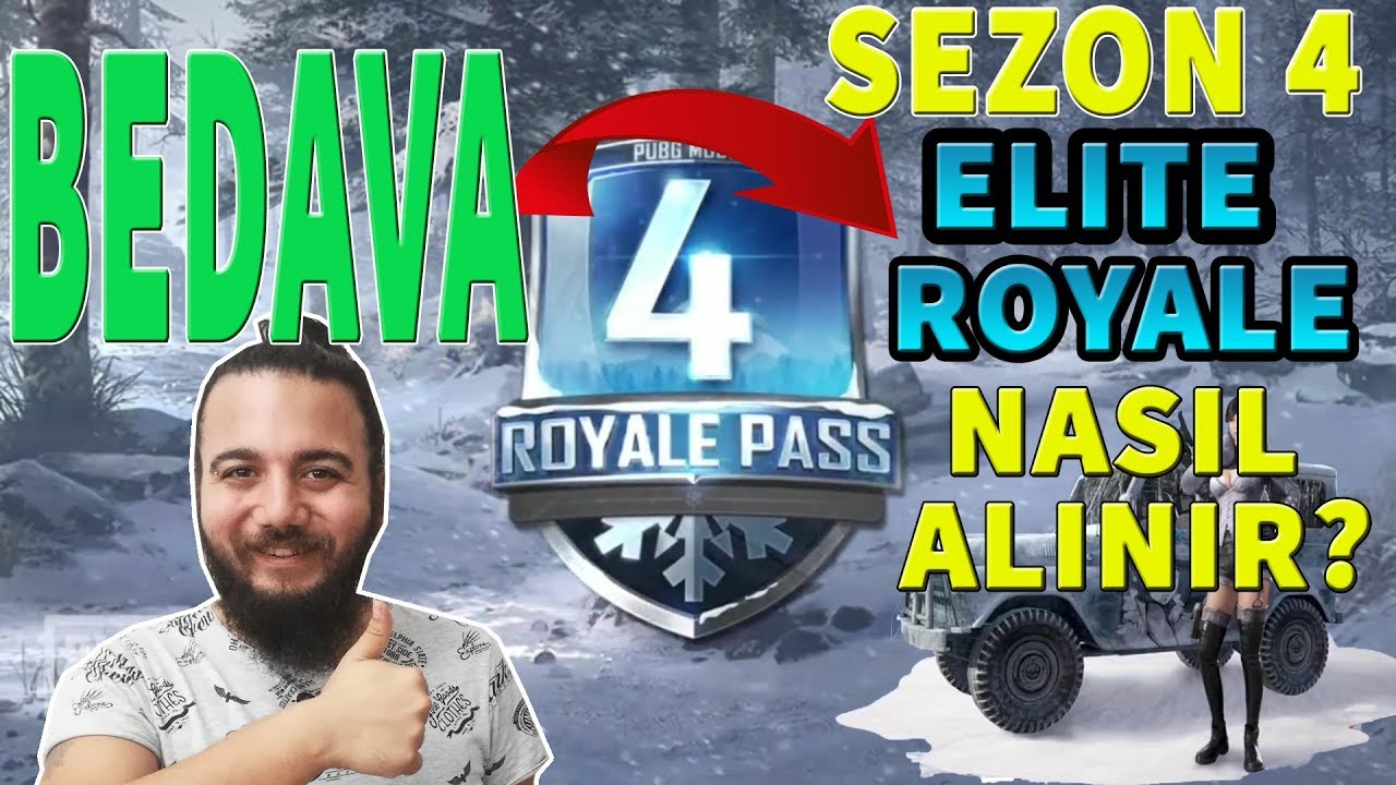 PUBG Mobile BEDAVA Elite ROYALE PASS NASIL ALINIR? SEZON 4 ! - 