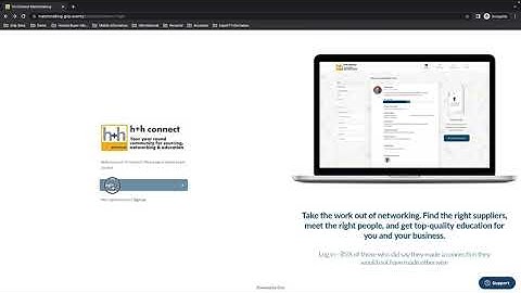 h+h connect -  How to log into the platform.