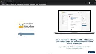 h+h connect -  How to log into the platform. screenshot 2