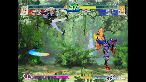 Capcom Fighting Evolution PlayStation 2 Gameplay - Ingrid