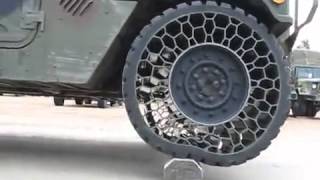 Awesome new military tires & wheels on Humvee