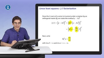 Ordinary least squares: QR decomposition of the design matrix. - Introduction to numerical analysis