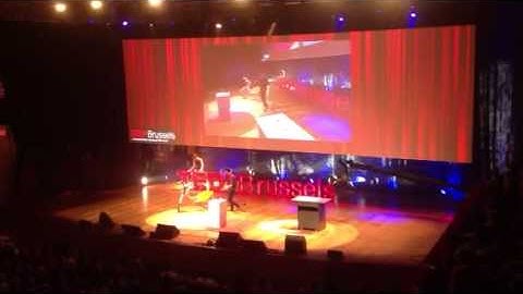 Bruno Zamborlin playing a Brussels bike at @TEDxBrussels