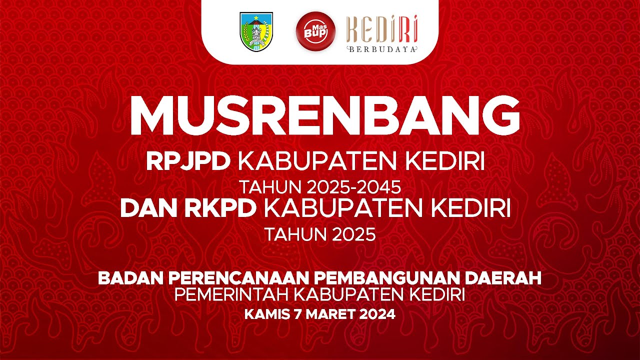 [LIVE] MUSRENBANG RPJPD TAHUN 2025 - 2045 DAN RKPD TAHUN 2025 KABUPATEN ...