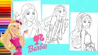 How to Color Barbie Dreamhouse Coloring Book - Barbie Coloring Pages