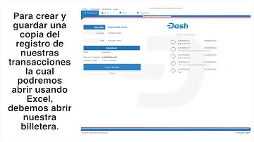 8-  Como guardar un registro o de las transacciones - Dash Core Wallet (QT) #DashHelp