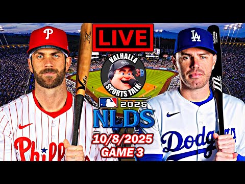 Los Angeles Dodgers vs Philadelphia Phillies ⚾ MLB Baseball 🟢 MLB Play By Play LIVE STREAM in 3D.